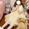 Sweet Lolita Dress Polyester Short Sleeves Sweet Dress