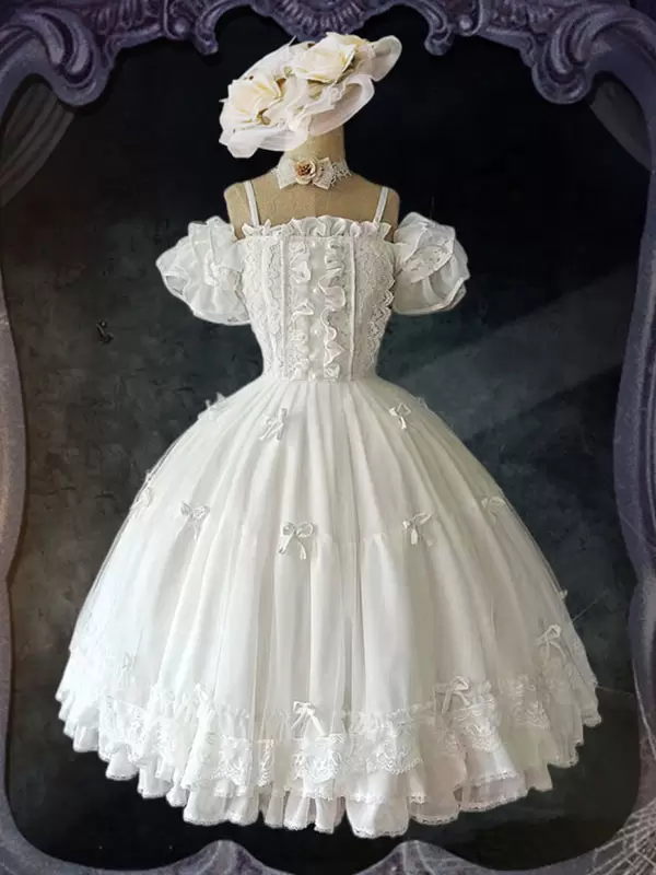 Sweet Lolita Dress Polyester Sleeveless Lolita Wedding Dress - Image 2