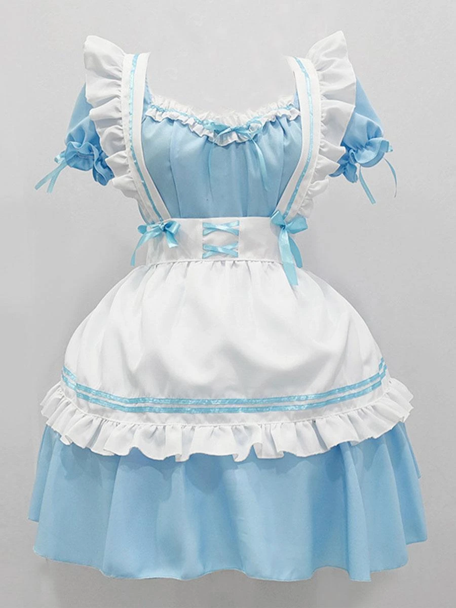 Maid Lolita Dress Polyester Short Sleeves Lolita Dress - Image 2