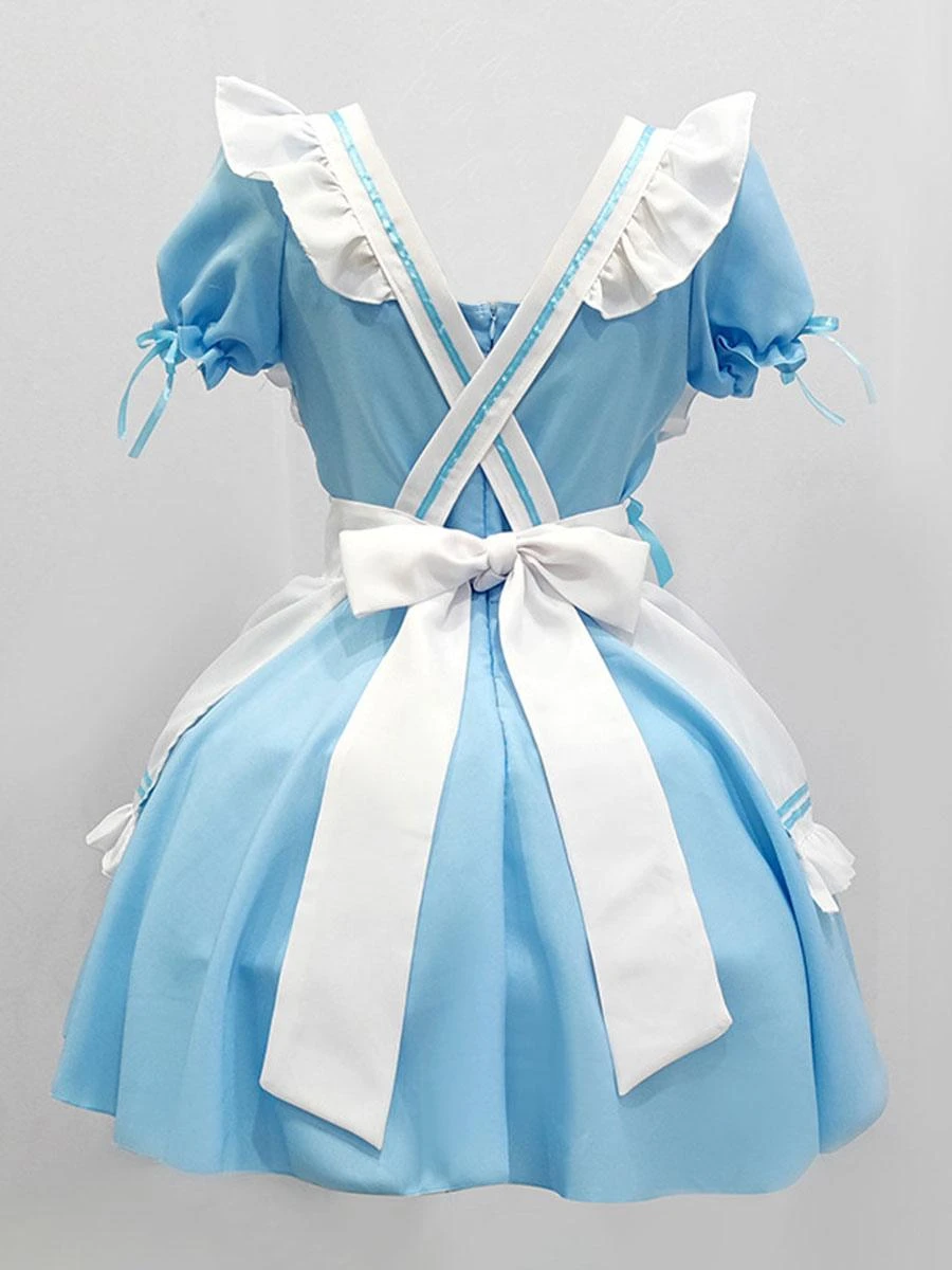 Maid Lolita Dress Polyester Short Sleeves Lolita Dress - Image 4