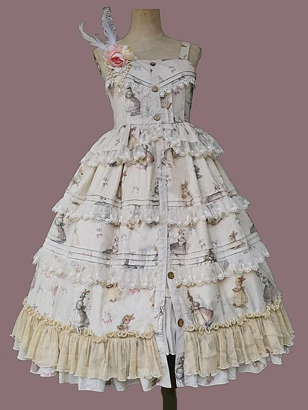 Classical Lolita Dress Polyester Sleeveless Classic Lolita Dresses Deep Blue - Image 8