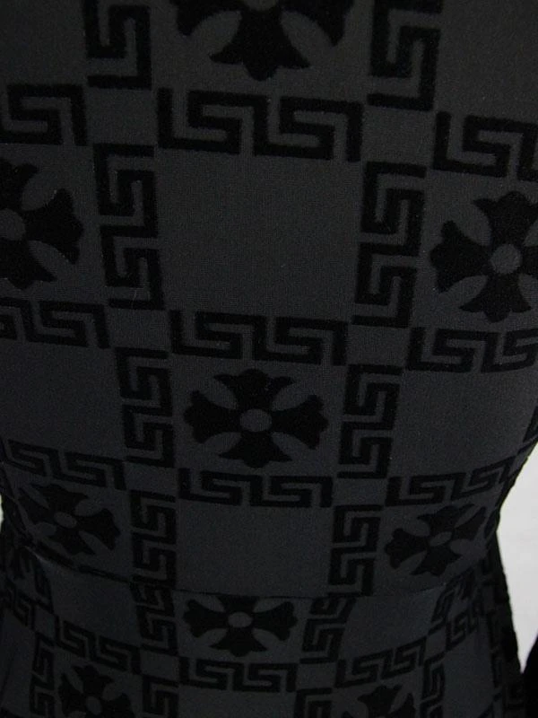 Black Gothic Dress Long Seelves Lace Stand Collar Lace Lolita Dress - Image 10