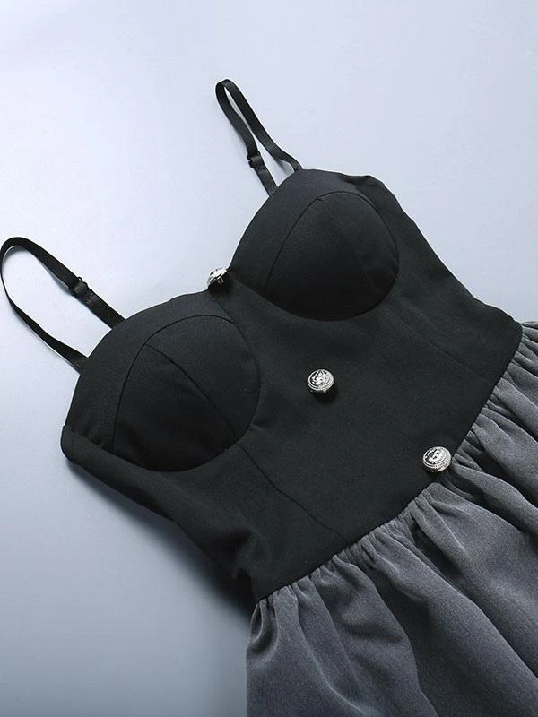 JSK Gothic Dress Spaghetti Sexy Lolita Short Dress - Image 7