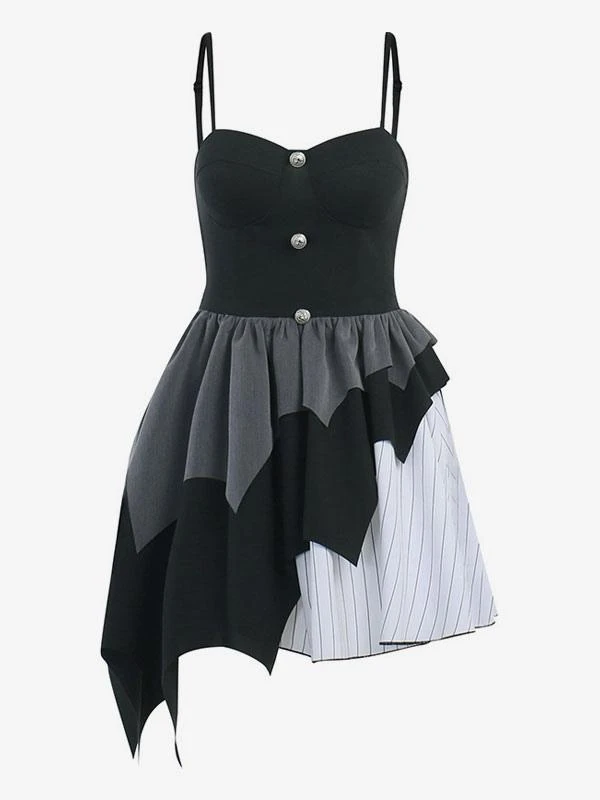 JSK Gothic Dress Spaghetti Sexy Lolita Short Dress - Image 6