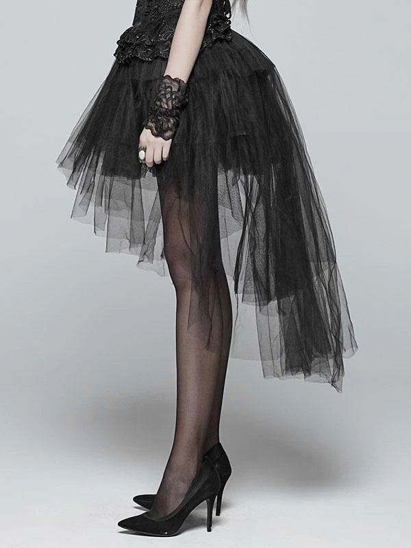 Steampunk Lolita Skirt Tiered Black Lolita Skirts - Image 9