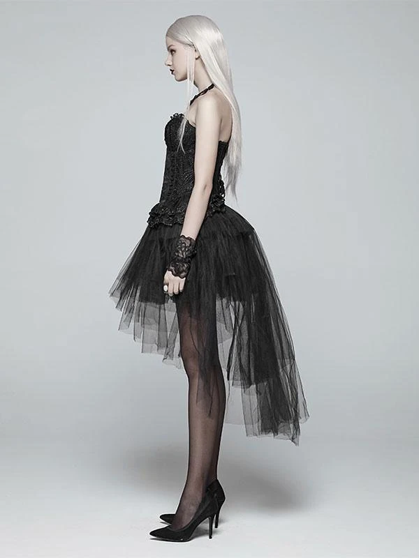 Steampunk Lolita Skirt Tiered Black Lolita Skirts - Image 6