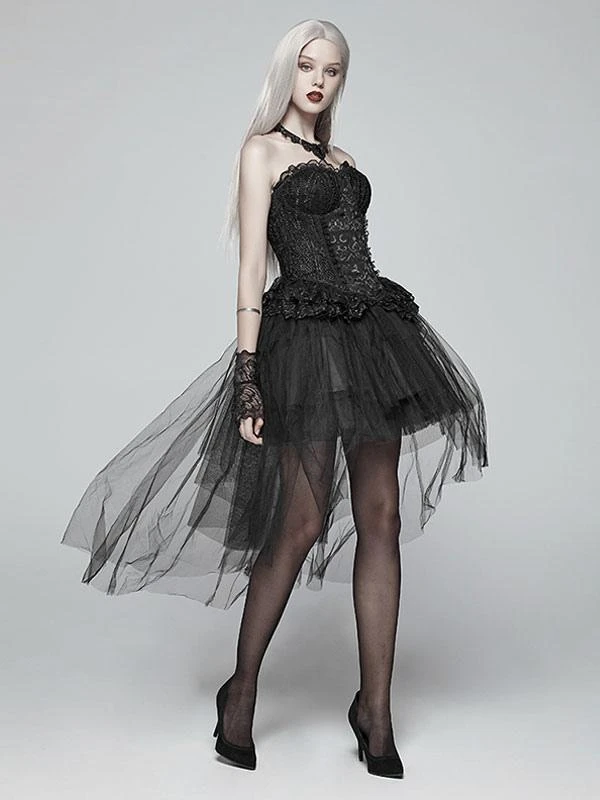 Steampunk Lolita Skirt Tiered Black Lolita Skirts - Image 5