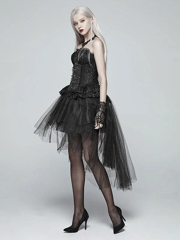 Steampunk Lolita Skirt Tiered Black Lolita Skirts - Image 4