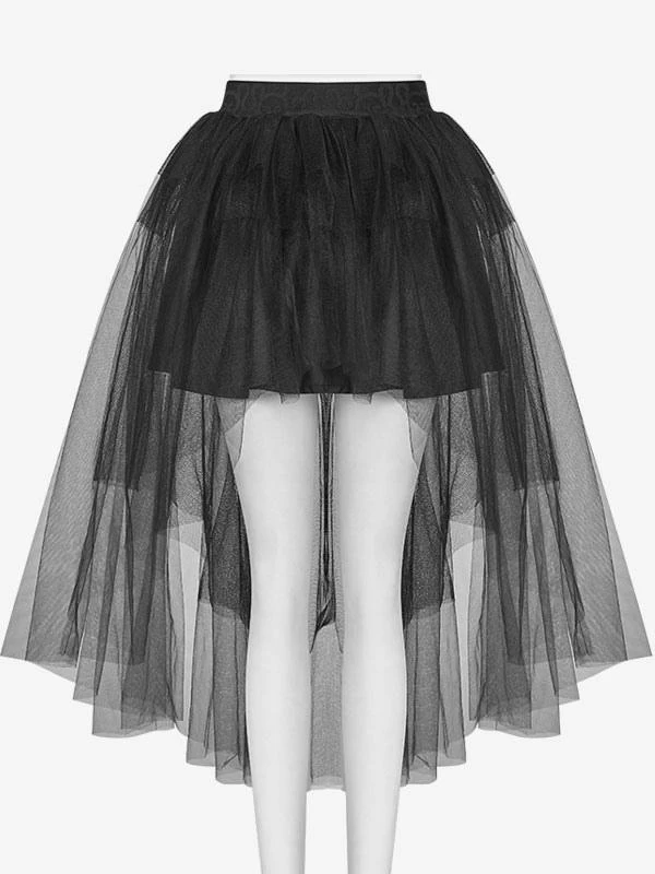 Steampunk Lolita Skirt Tiered Black Lolita Skirts - Image 10