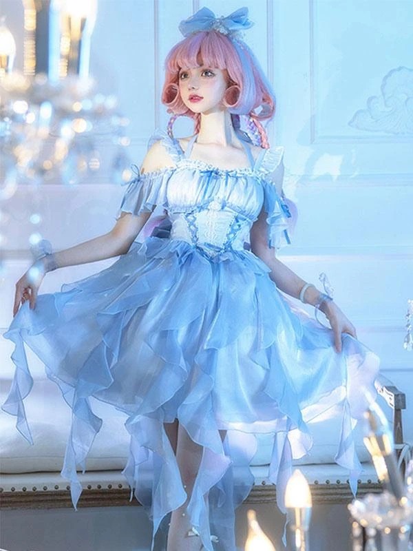 Lolita Dress Polyester Short Sleeves Lolita - Image 2