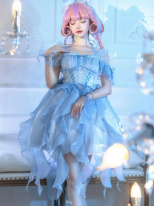 Lolita Dress Polyester Short Sleeves Lolita - Image 3