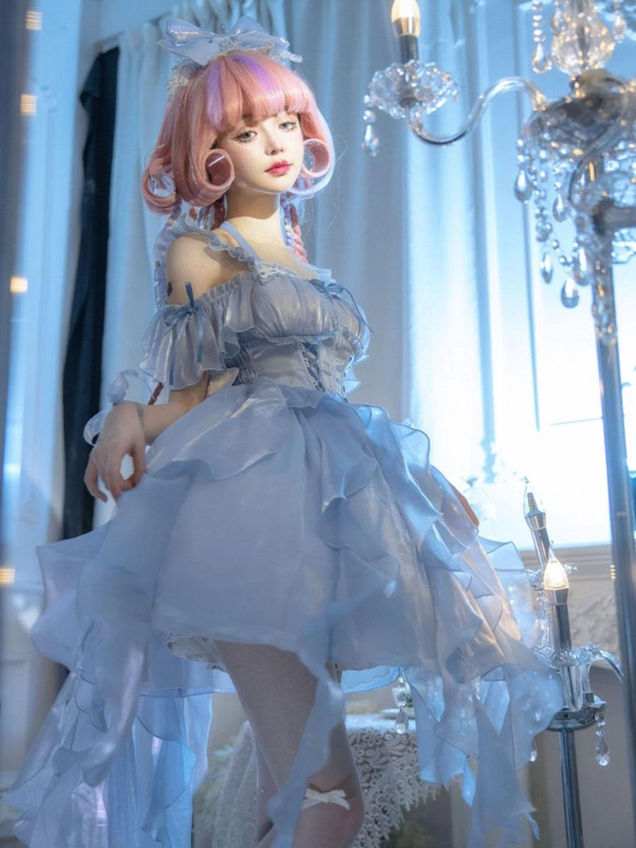 Lolita Dress Polyester Short Sleeves Lolita - Image 5