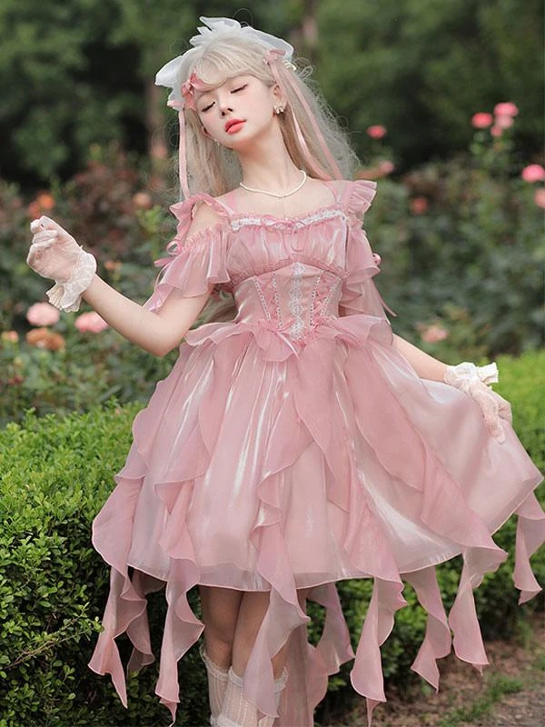 Lolita Dress Polyester Short Sleeves Lolita - Image 8