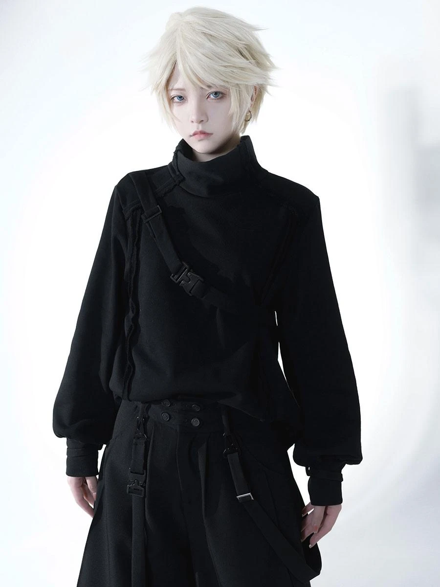 Steampunk Ouji Lolita Coats Black Polyester Top Top Fall Lolita Outwears - Image 5