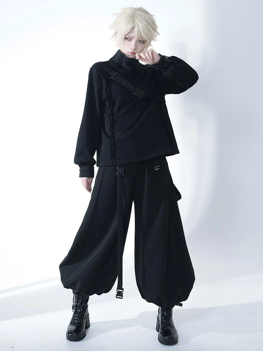 Steampunk Ouji Lolita Coats Black Polyester Top Top Fall Lolita Outwears - Image 3