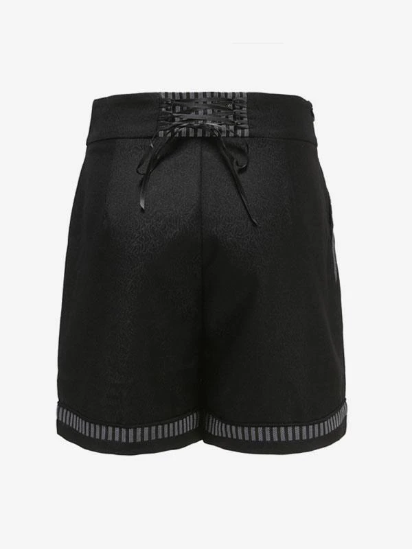 Ouji Gothic Lolita Bloomers Black Straight Lolita Shorts - Image 2