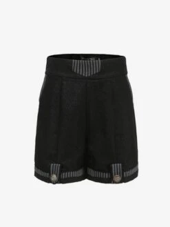 Ouji Gothic Lolita Bloomers Black Straight Lolita Shorts