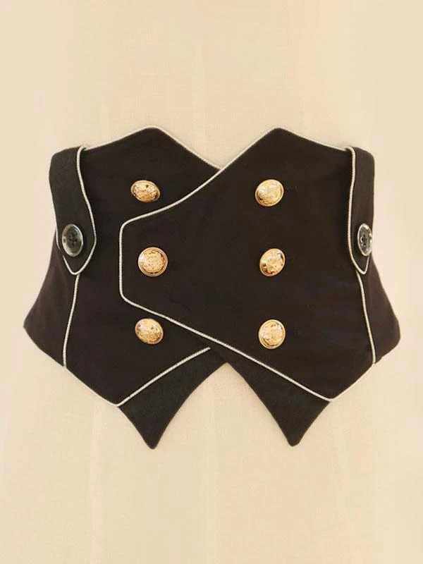 Lolita Ouji Specials Lolita Top Vest Costumes Gothic Black Sleeveless Lace Up Top - Image 5