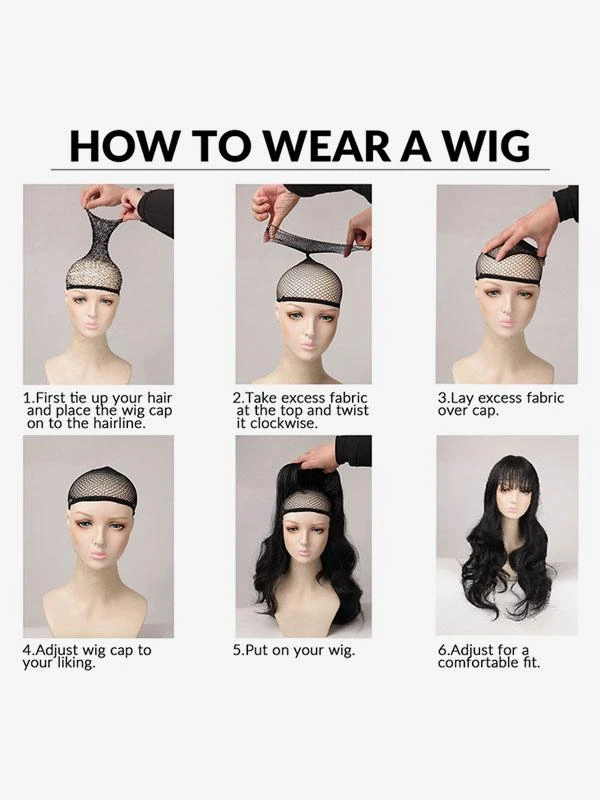 Sweet Lolita Wigs Brownish Black Long Heat-resistant Fiber Tousled Lolita Accessories - Image 3