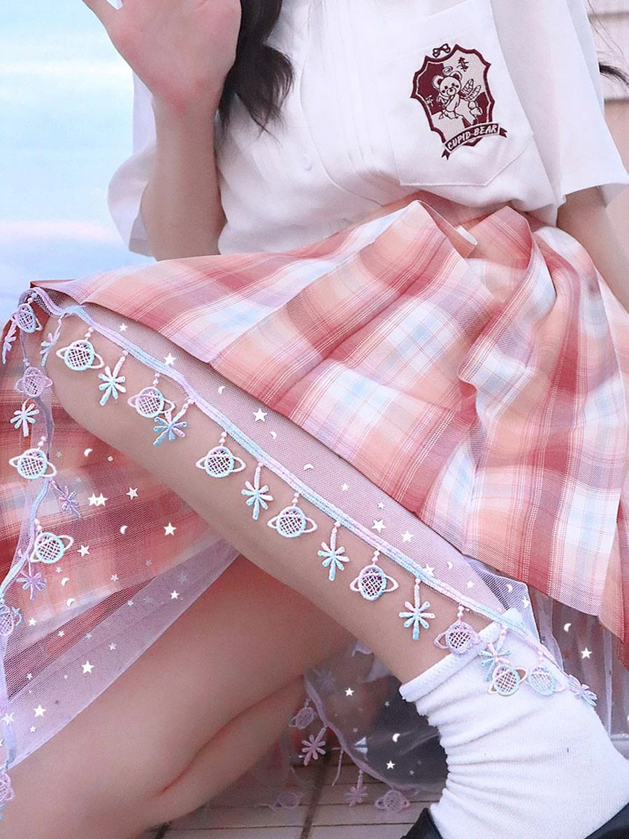 Sweet Lolita Bloomers Sequins Ruffles White Lolita Shorts - Image 9