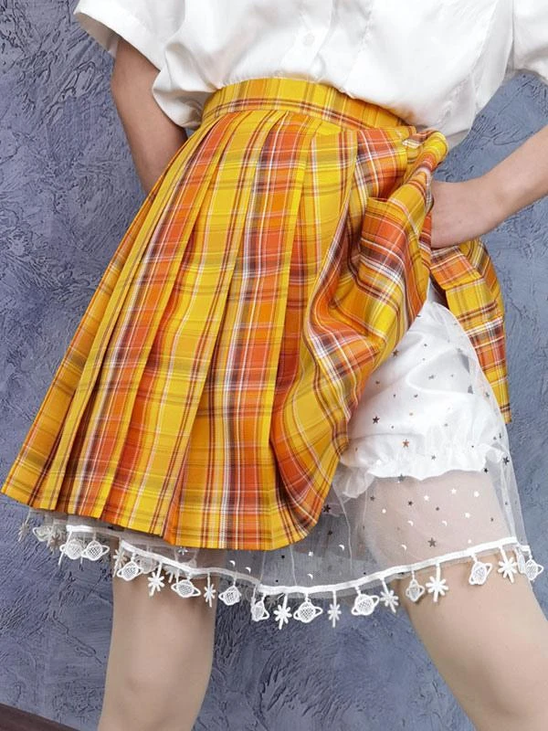Sweet Lolita Bloomers Sequins Ruffles White Lolita Shorts - Image 8