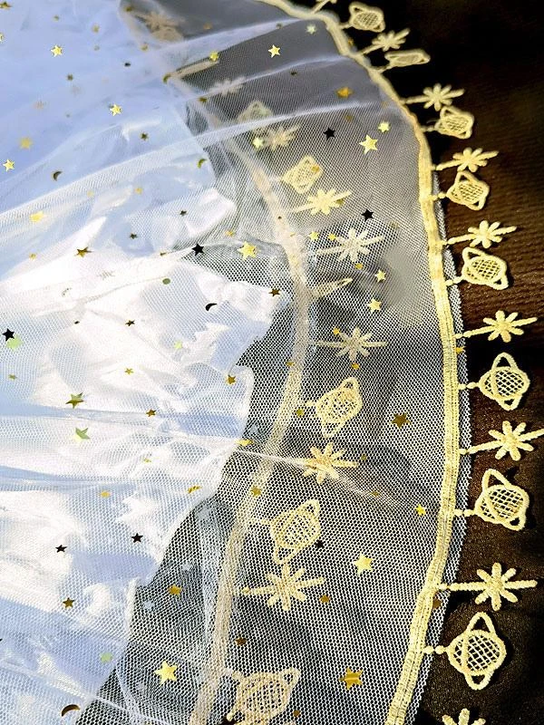 Sweet Lolita Bloomers Sequins Ruffles White Lolita Shorts - Image 3