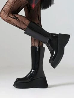Women's Round Toe Heelless Booties