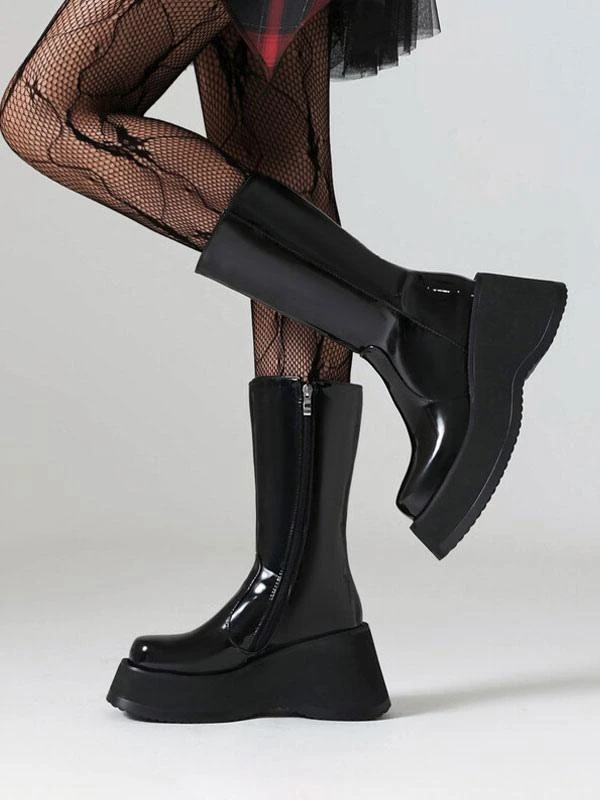 Women's Round Toe Heelless Booties