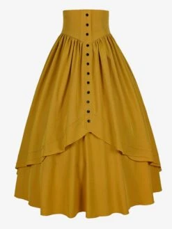 Gothic Lolita SK Ruffles Coffee Brown Lolita Skirts