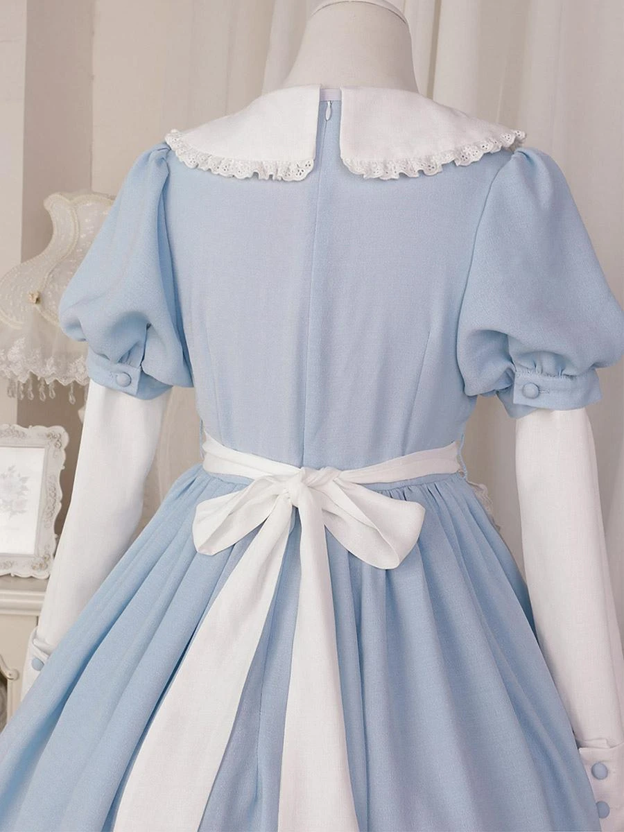 Sweet Lolita Dress Polyester Short Sleeves Sweet Lolita Dress - Image 9