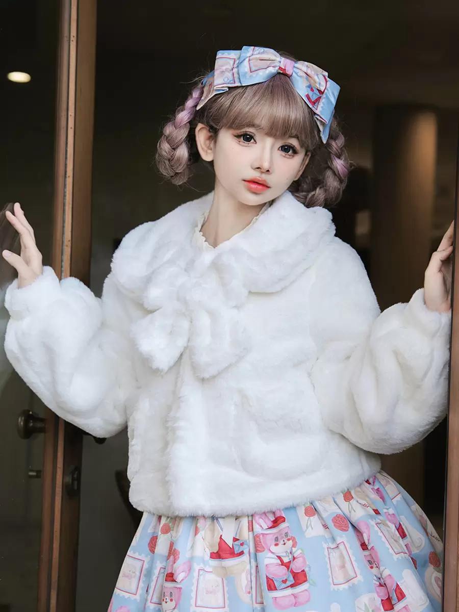 Sweet Lolita Coats Coffee Brown Polyester Overcoat Coat Spring Lolita Outwears - Image 2