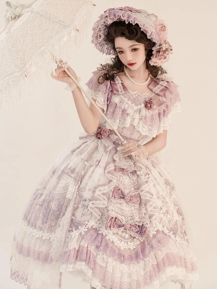 Sweet Lolita Wedding Dress Polyester Short Sleeves Lolita Wedding Dress Bride Lolita Dress - Image 8