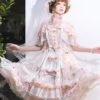Sweet Lolita Dress Polyester Sleeveless Lolita Wedding Dress Bride Hime Lolita Dress