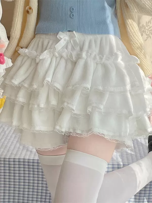 Sweet Lolita Bloomers Ruffles Lace Pink Lolita Shorts - Image 7