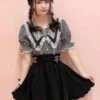 Gothic Lolita SK Black Ruffles Lace Lolita Skirts