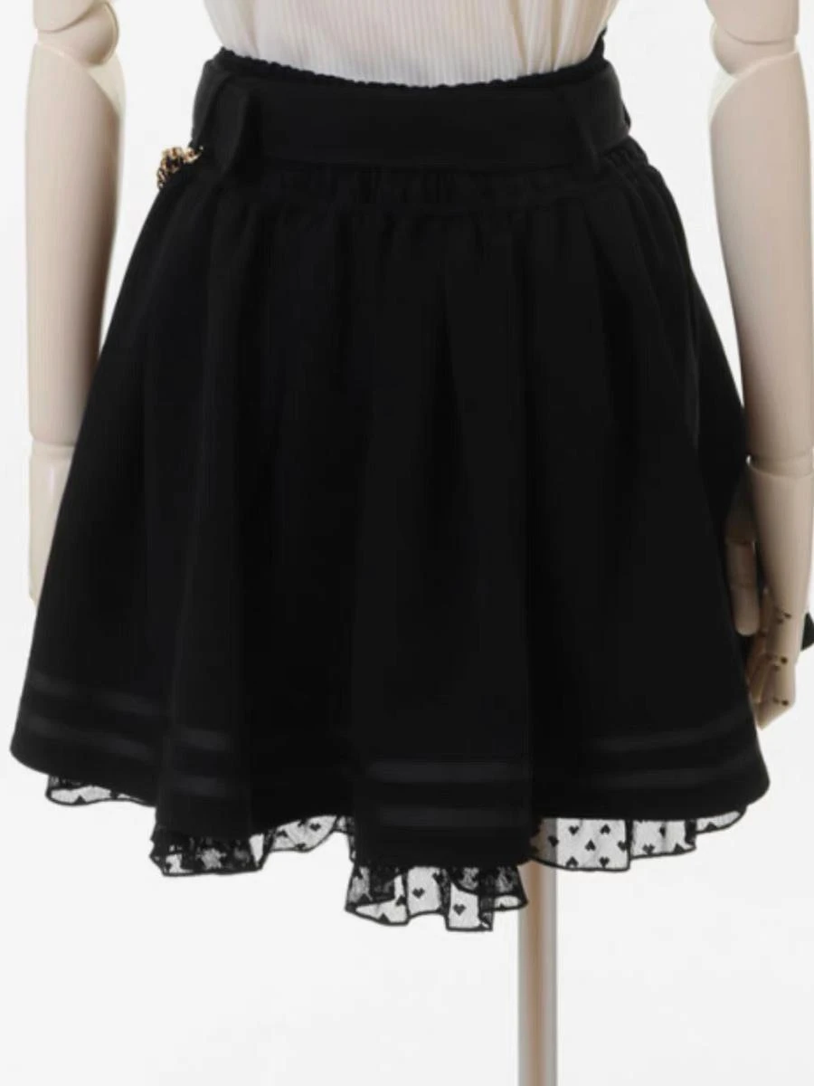 Steampunk Lolita SK White Grommets Pleated Lolita Skirts - Image 9