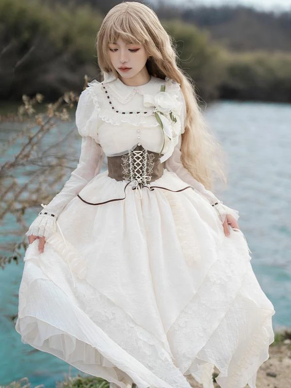 Sweet Lolita Dress Polyester Long Sleeves Dress Sweet Lolita Dress - Image 6