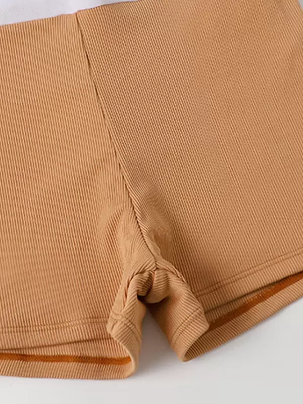 ROCOCO Style Lolita Swimsuits Orange Bows Ruffles Color Block Sleeveless Jumpsuit - Image 10