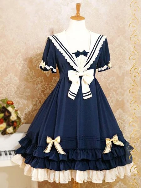Lolitashow Sweet Lolita Dress The Sails Of The Rhine Op Lolita One Piece Dress