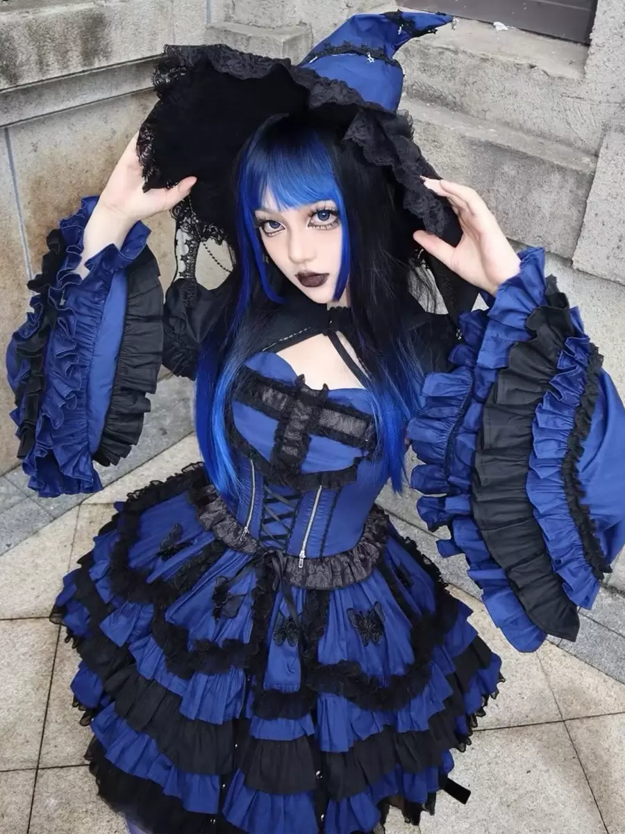 Gothic Lolita Dresses Ruffles Lace Purple Pink - Image 9