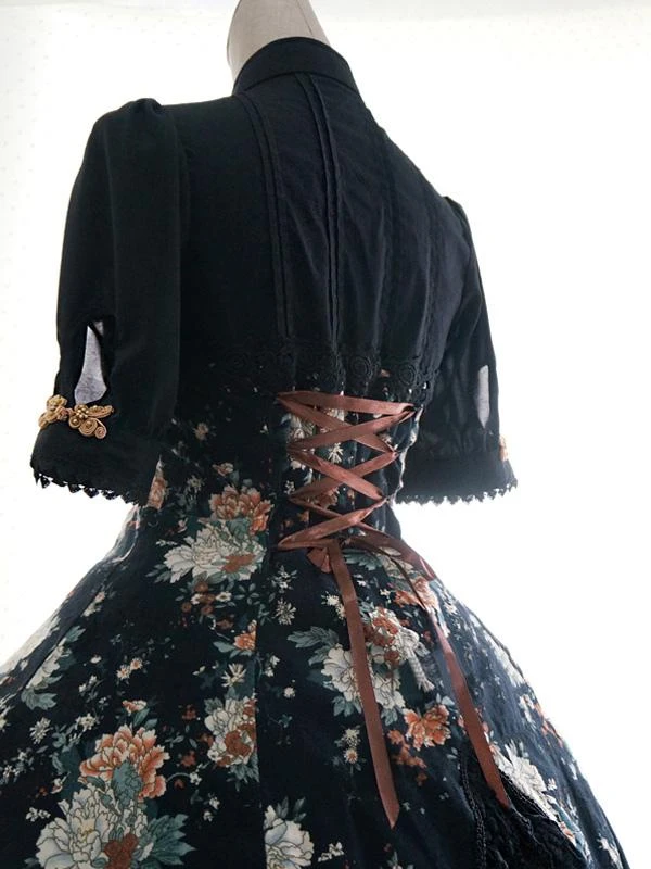 Qi Lolita Dress Chinese Style Qiluo Incense Sakura Fairy OP Lolita One Piece Dress - Image 5