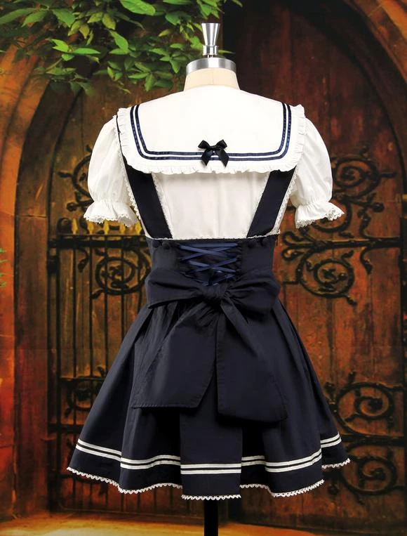 Sweet Multi Color Bow Short Sleeves Cute Lolita Outfits - Image 7