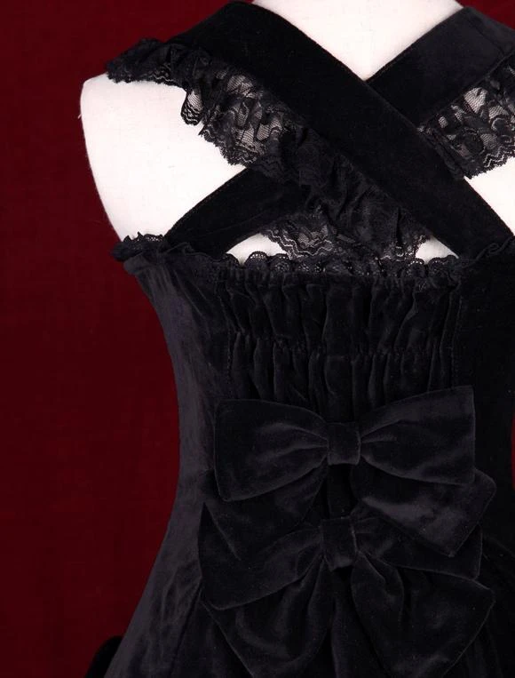 Lolitashow Punk Lolita Dress Last Icy Kiss Op Lolita One Piece Dress - Image 7