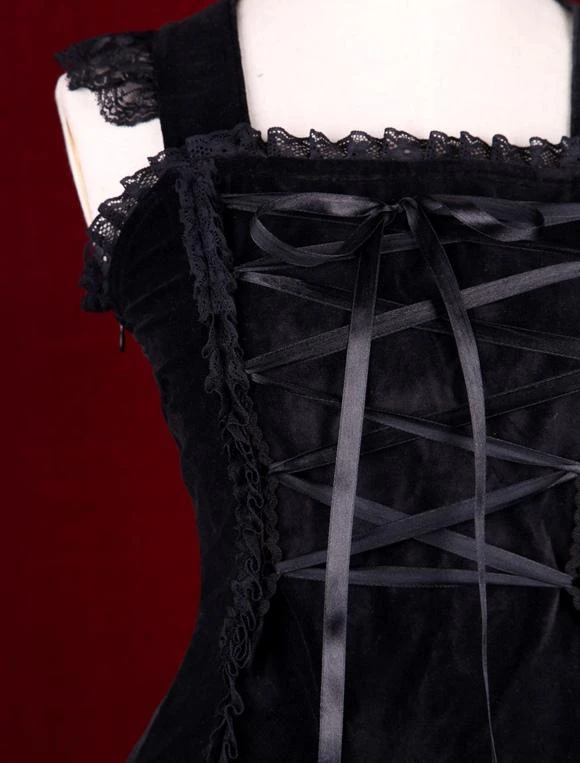 Lolitashow Punk Lolita Dress Last Icy Kiss Op Lolita One Piece Dress - Image 5