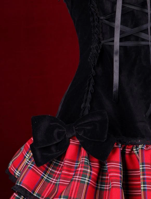 Lolitashow Punk Lolita Dress Last Icy Kiss Op Lolita One Piece Dress - Image 4