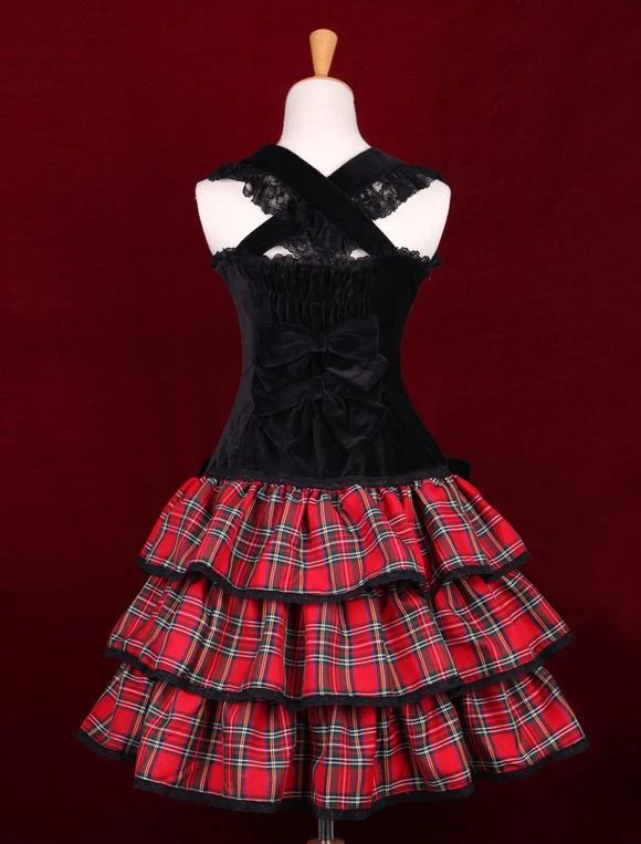 Lolitashow Punk Lolita Dress Last Icy Kiss Op Lolita One Piece Dress - Image 3