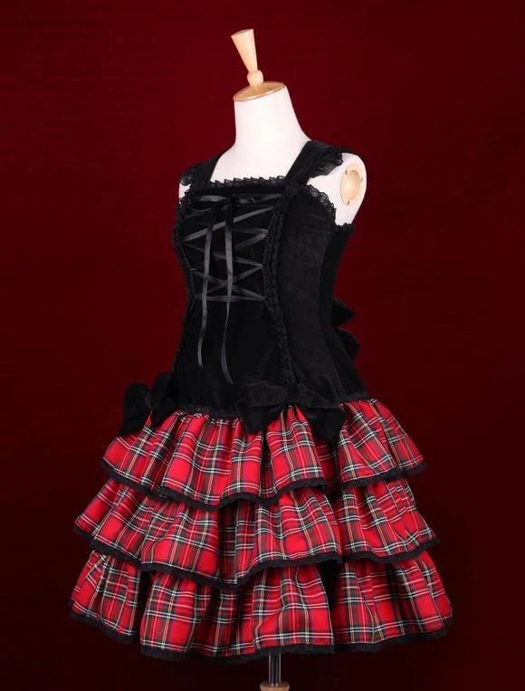 Lolitashow Punk Lolita Dress Last Icy Kiss Op Lolita One Piece Dress - Image 2