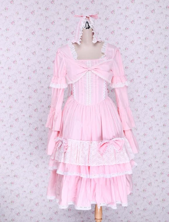 Black Cotton Gothic Lolita Dress - Image 14