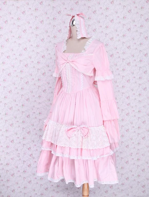 Black Cotton Gothic Lolita Dress - Image 15