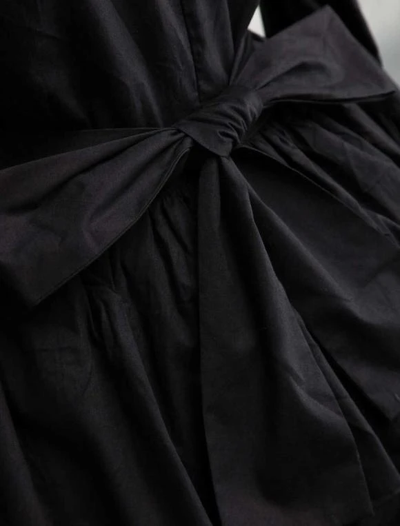 Black Cotton Gothic Lolita Dress - Image 7